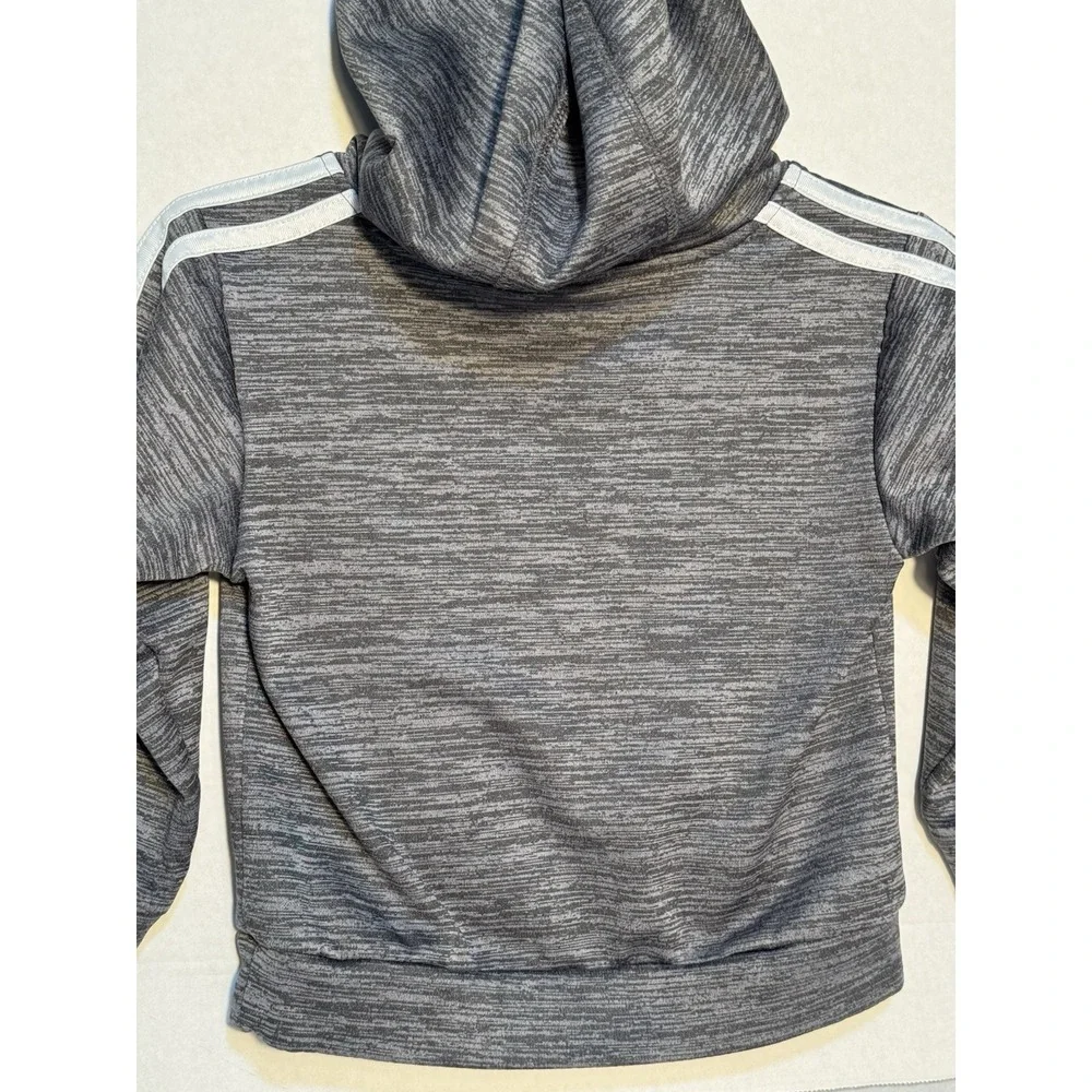 Adidas Toddler 3T‎ Hoodie Grey Pullover Sweatshirt Logo - Picture 8 of 13